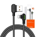 Kabel kątowy USB-A / Lightning Mcdodo CA-4673 1,8 m czarny