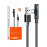 Kabel USB-C / USB-C Mcdodo CA-3423 PD 100 W 90 stopni z LED 1,8 m czarny