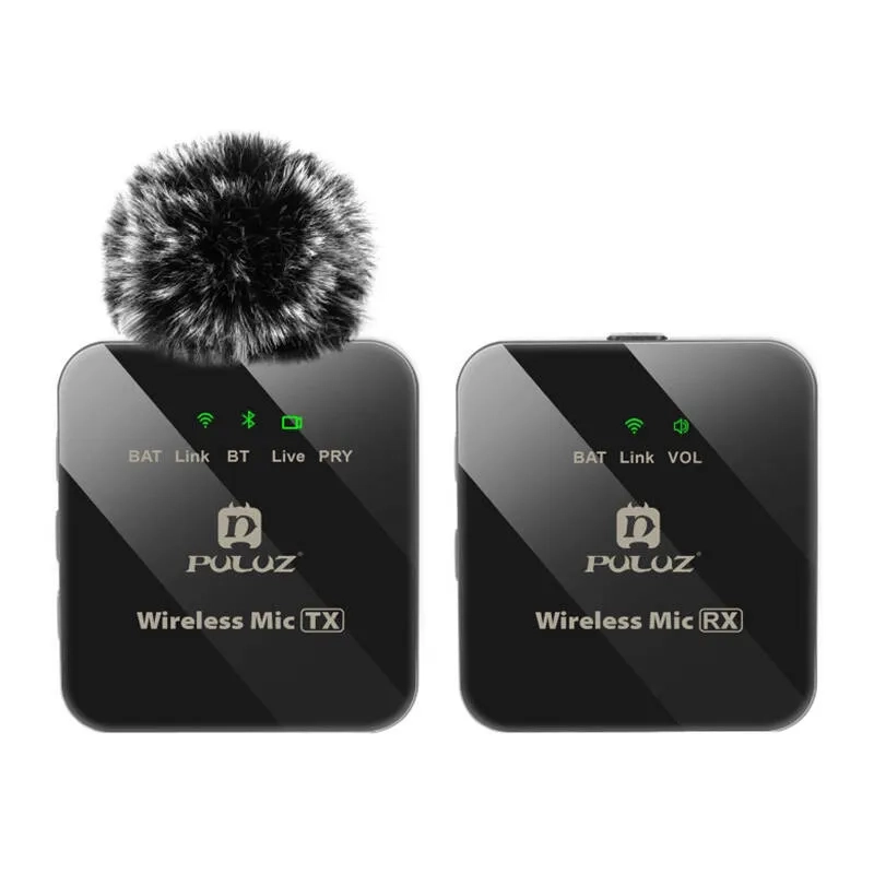 System mikrofonów bezprzewodowych Puluz Wireless Lavalier Microfone (1 TX + 1 RX)