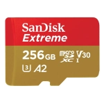 Karta pamięci SanDisk Extreme microSDXC 256 GB A2 C10 V30 UHS-I U3 (190 MB/s) + adapter SD