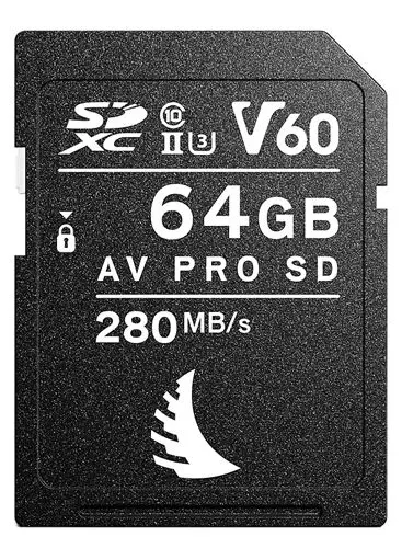 Karta pamięci Angelbird AV Pro SDXC 64GB V60 MK2 UHS-II (280 MB/s)