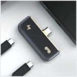 Adapter Rokid HUB USB-C na 2xUSB-C Czarny - Black