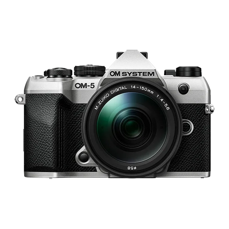 Aparat OM SYSTEM OM-5 Mark II Body Srebrne + Obiektyw 14-150mm F4.0-5.6 II