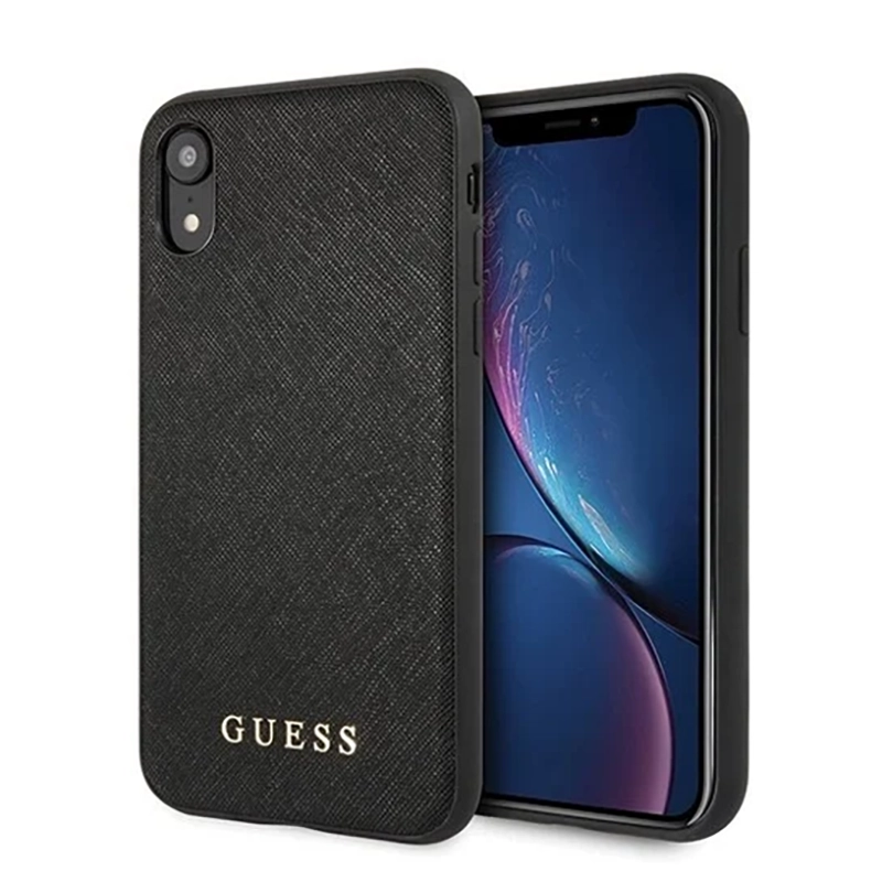 Etui Guess Saffiano iPhone Xr/11 Czarny - Black