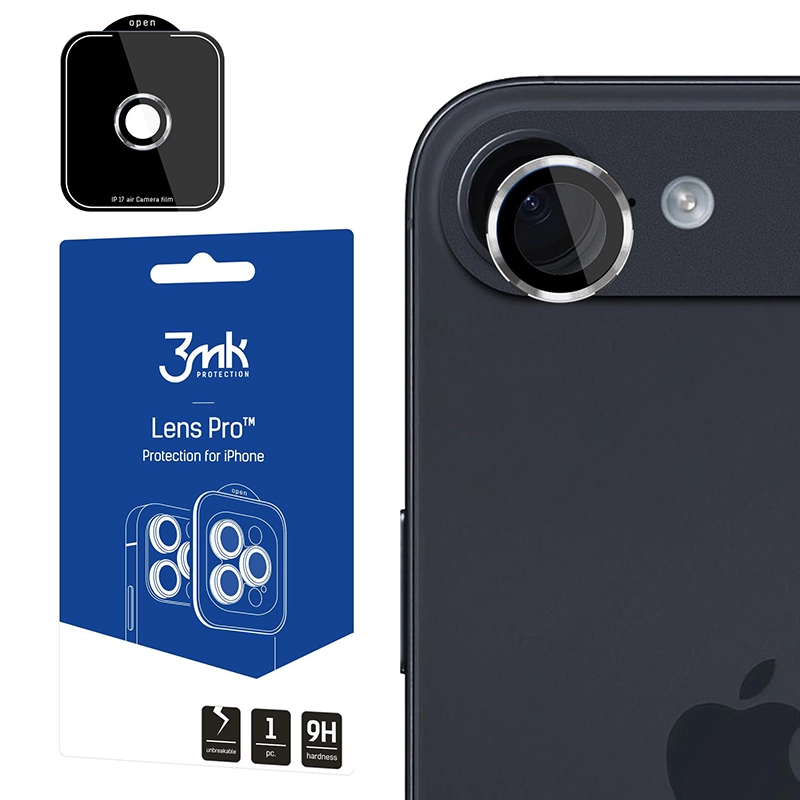 Ochrona na obiektyw aparatu 3MK Lens Protection Pro do Apple iPhone 17 Air Srebrny - Silver