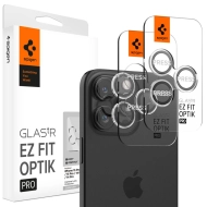 Ochrona na obiektyw aparatu Spigen Optik.Tr Camera EZ FIT Lens do Apple iPhone 17 Pro / 17 Pro Max / 16 Pro Max Transparentny