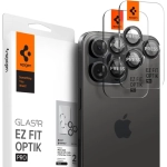 Ochrona na obiektyw aparatu Spigen Optik.Tr Camera EZ FIT Lens do Apple iPhone 17 Pro / 17 Pro Max / 16 Pro / 16 Pro Max Czarny - Black