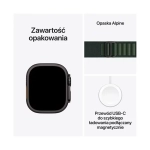 Apple Watch Ultra 2 Cellular 49mm Titanium Case With Alpine Loop L Ciemny zielony - Dark Green
