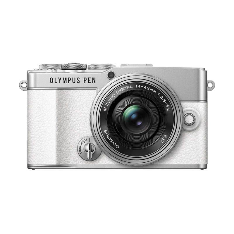 Aparat Olympus PEN E-P7 + ED 14-42 EZ Biały/Srebrny - White/Silver