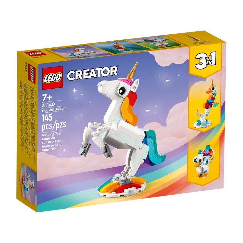 LEGO Creator 3 w 1 Magiczny jednorożec 31140