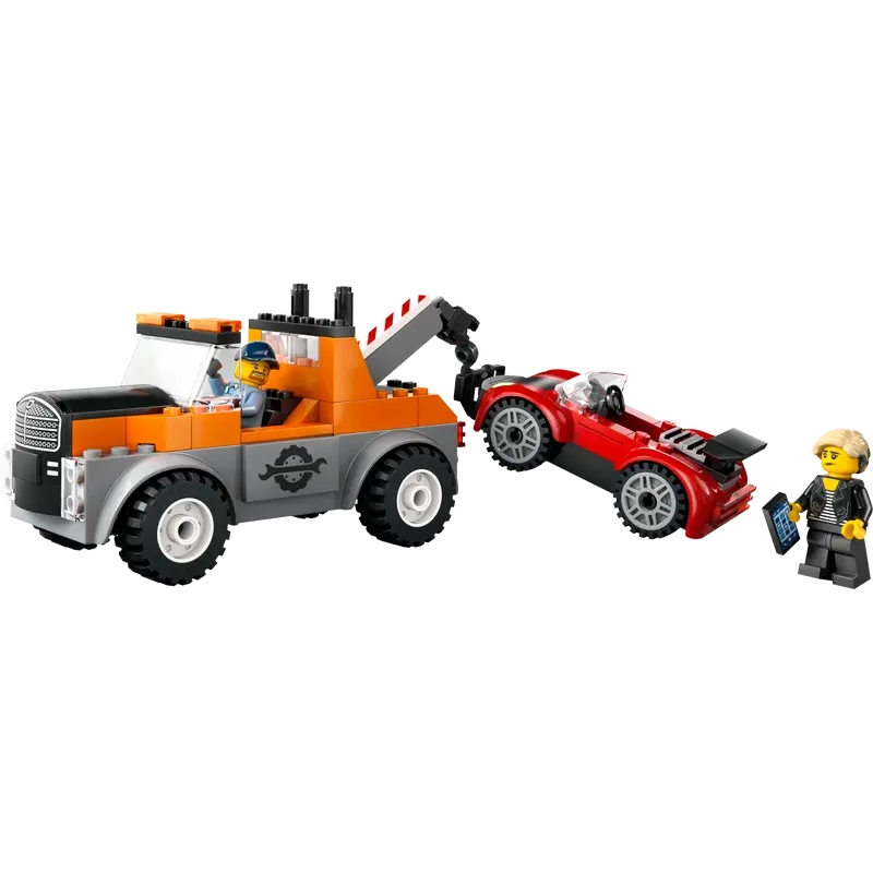 LEGO City Samochód pomocy drogowej i naprawa sportowego auta 60435