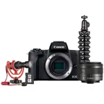 Aparat Canon EOS M50 Mark II + EF-M 15-45mm IS STM Czarny zestaw dla wideoblogera