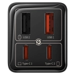 Ładowarka sieciowa Baseus 65W Pro Fast Charger GaN6 Czarna - Black