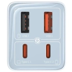 Ładowarka sieciowa Baseus 65W Pro Fast Charger GaN6 Niebieska - Blue