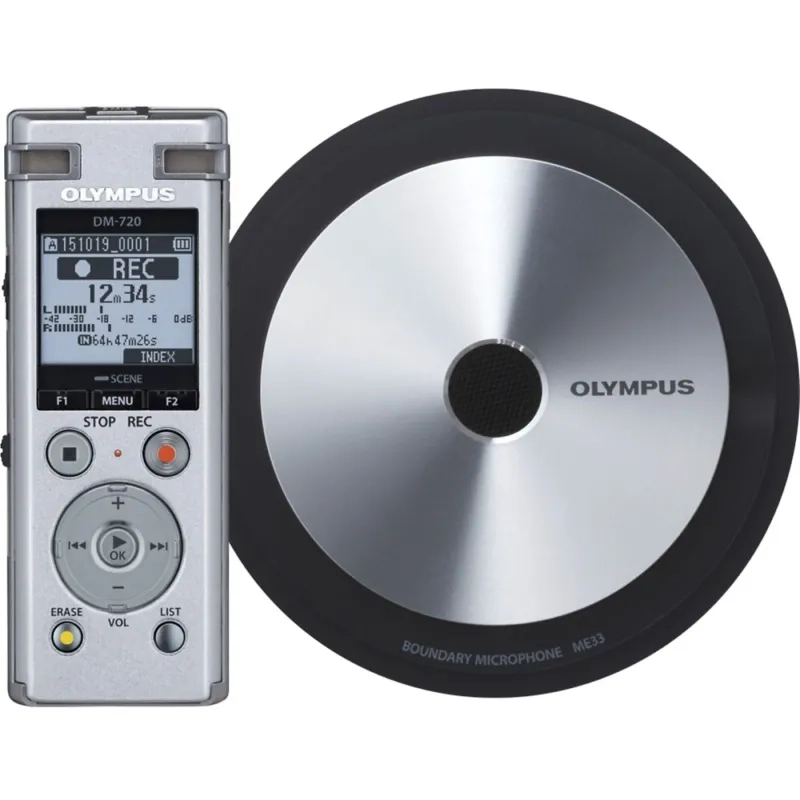 Dyktafon OM SYSTEM DM-720 Mały zestaw do edycji