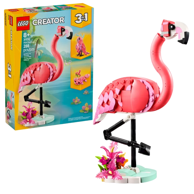 LEGO Creator Dzikie zwierzęta: Różowy flaming 31170
