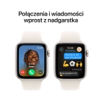 Apple Watch SE (2024) GPS 40mm koperta aluminiowa Starlight + pasek Sport Band S/M Starlight