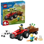 LEGO City Czerwony traktor z przyczepą i owcą 60461