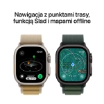 Apple Watch Ultra 3 (2025) GPS + Cellular 49mm koperta tytanowa Natural + pasek Blue/Bright Blue Trail Loop M/L