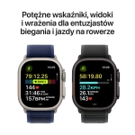 Apple Watch Ultra 3 (2025) GPS + Cellular 49mm koperta tytanowa Natural + pasek Blue/Bright Blue Trail Loop M/L
