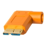 Kabel Tether Tools TetherPro USB 3.0 - Micro-B kątowy 5 Gbps 4.6 m Pomarańczowy - Orange