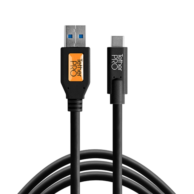 Kabel Tether Tools TetherPro USB 3.0 - USB-C 4.6 m Czarny - Black