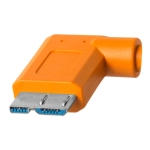 Kabel Tether Tools TetherPro USB-C - 3.0 Micro-B kątowy 4,6 m Pomarańczowy - Orange