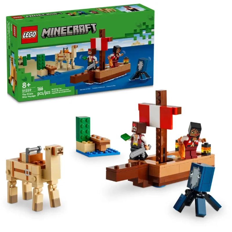 LEGO Minecraft Rejs statkiem pirackim 21259