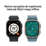 Apple Watch Ultra 3 (2025) GPS + Cellular 49mm koperta tytanowa Black + pasek Trail Loop S/M Black/Charcoal