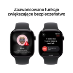 Apple Watch Series 11 (2025) GPS 42mm koperta aluminiowa Jet Black + pasek Black Sport Band S/M