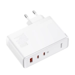 Ładowarka Baseus GaN5 Pro 2xUSB-C + USB Biała - Moon White