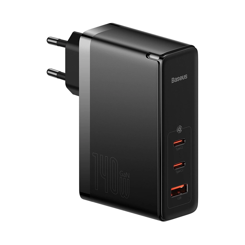 Ładowarka Baseus GaN5 Pro 2xUSB-C + USB Czarna - Black