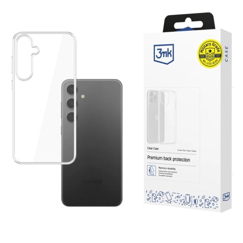 Etui Clear Case 3MK do Samsung S25 Przezroczyste - Clear