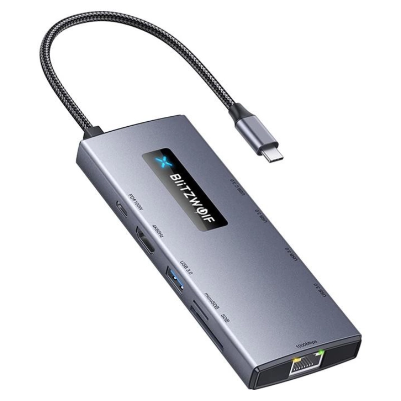 Adapter Blitzwolf BW-NEW TH8 10w1 USB HUB