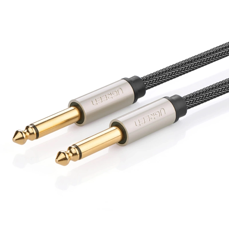 Kabel UGREEN Jack 6,35 mm AV128 1m Szary - Gray