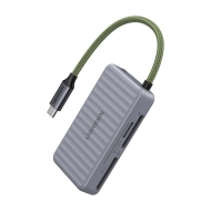Czytnik kart USB-C Ugreen CM868 Szary - Gray