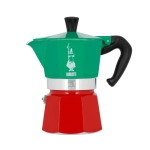 Kawiarka Bialetti Moka Express Italia 3tz Zielono - czerwona - Green and red