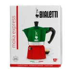 Kawiarka Bialetti Moka Express Italia 3tz Zielono - czerwona - Green and red