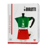 Kawiarka Bialetti Moka Express Italia 6tz Zielono-czerwona - Green and red