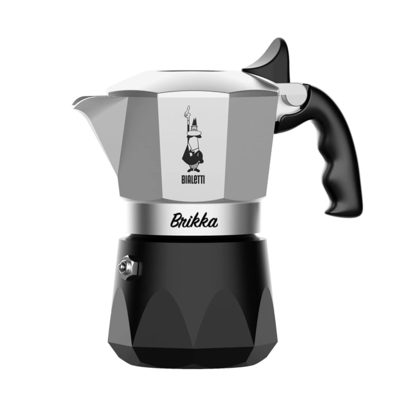 Kawiarka Bialetti New Brikka 2tz Srebrno-czarna - Silver and black