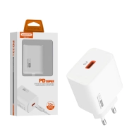 Ładowarka sieciowa Somostel PD PPS SMS-Q17 33W USB-C Biała - White