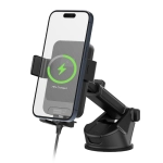 Uchwyt samochodowy z ładowarką 15W Somostel SMS-ZB061 Czarna - Black