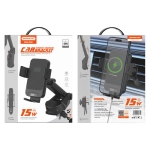Uchwyt samochodowy z ładowarką 15W Somostel SMS-ZB061 Czarna - Black