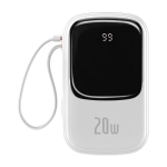 Powerbank Baseus Qpow Digital Display 20000mAh Biały - White