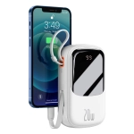 Powerbank Baseus Qpow Digital Display 20000mAh Biały - White