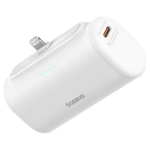 Powerbank Lightning OS-Baseus Compact 5000 mAh 20 W Biały - White