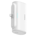 Powerbank Lightning OS-Baseus Compact 5000 mAh 20 W Biały - White
