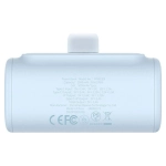 Powerbank Lightning OS-Baseus Compact 5000 mAh 20 W Niebieski - Blue