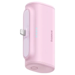 Powerbank Lightning OS-Baseus Compact 5000 mAh 20 W Różowy - Pink