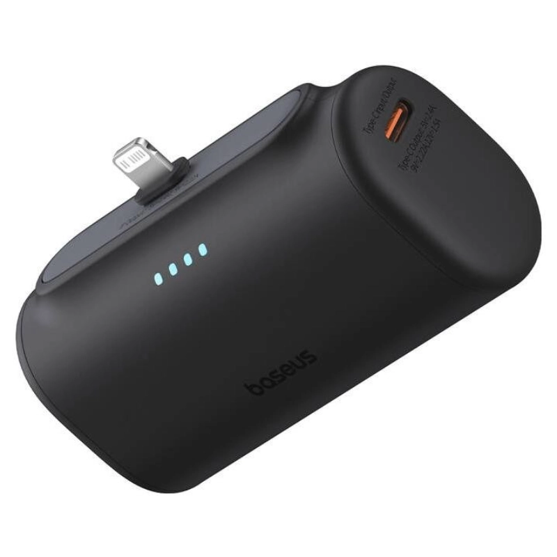 Powerbank Lightning OS-Baseus Compact 5000 mAh 20 W Czarny - Black